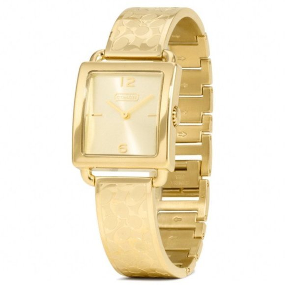 Coach Accessories - NEW, Vintage Coach Gold Bangle Legacy Watch